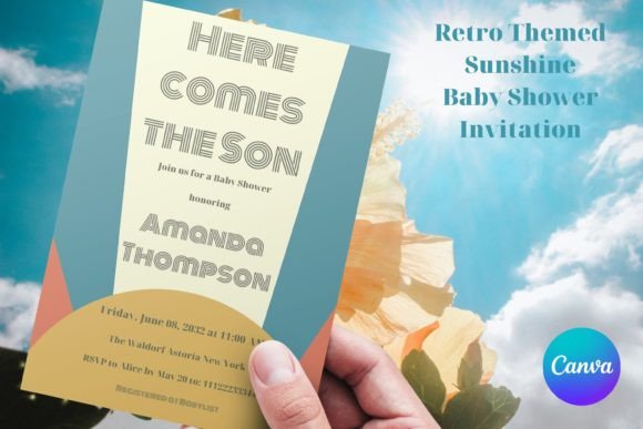 Download Retro Sunshine Baby Shower Invite - Shower Collection