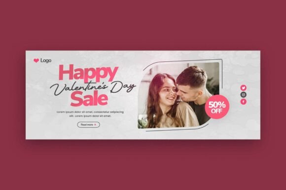 Download Happy Valentine's Day Facebook Banner - Happy Collection