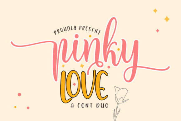 Download Pinky Love Font Duo - Font duo Collection