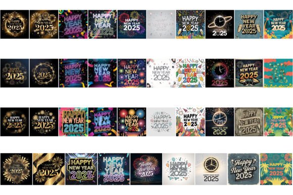Download Happy New Year 2025 Bundle - Happy Collection